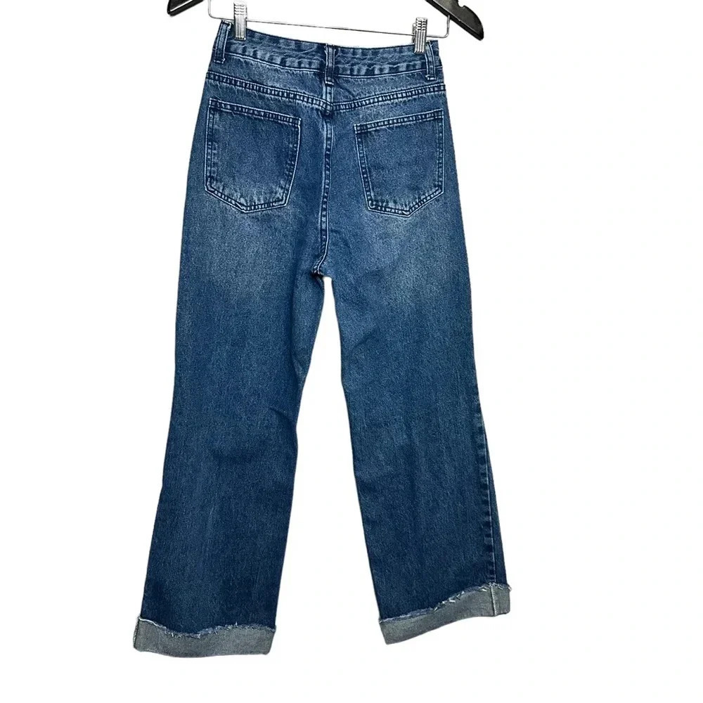 Dazy High Waisted Wide Leg Jeans Size Small - Picture 2 of 9
